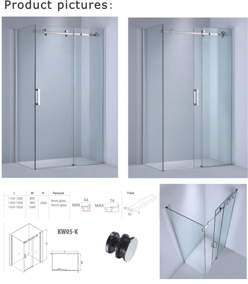 Sliding Door Shower Enclosure/Shower Cubicle (1-KW05K)