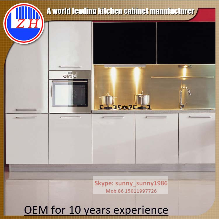 2016 Glossy Wood Cabinet for Kitchen Cupboard