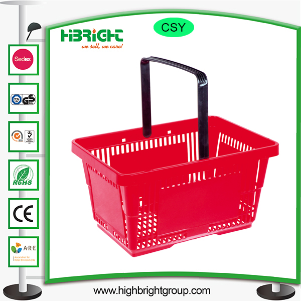 Transparent Color Plastic Shopping Basket