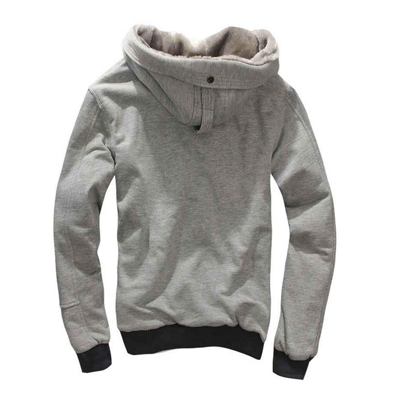 Winter Warm High Quality Plain Full Zip-up Hoodies