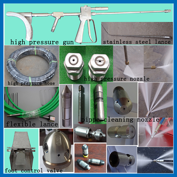 Tube Pipe Cleaner High Pressure 1000bar Condenser Tube Cleaning Equipment