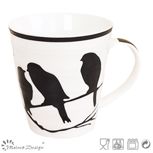 Black and White New Bone China Mug