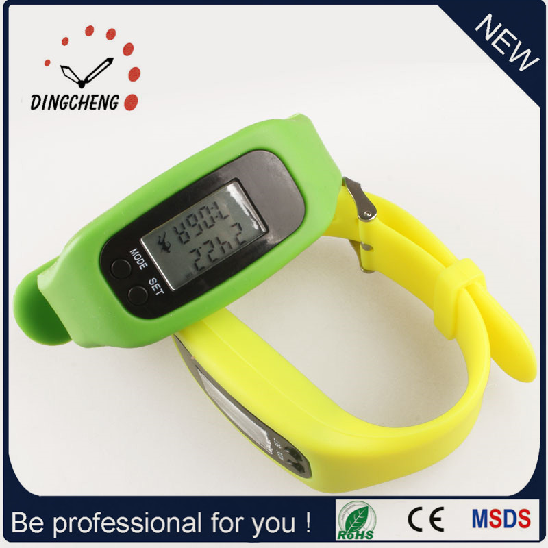 Digital Watches Pedometer Watch Ladies Wristwatch for Christmas (DC-001)