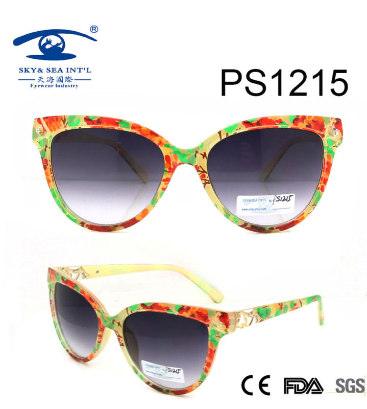 2016 New Design Plastic Sunglasses (PS1215)