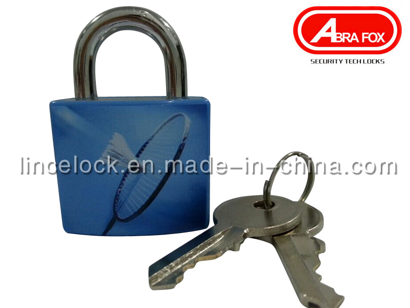 Padlock/ Aluminum Alloy Padlock with ABS Coating Asscorted Printed Design (620)