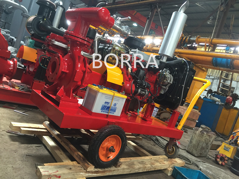 Trolly Mobile End Suction Diesel Fire Fighting Water Pump