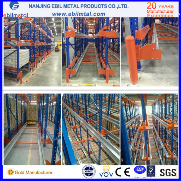 Steel Warehouse Pallet Runner Mole Racking / Radio Shuttle Racking