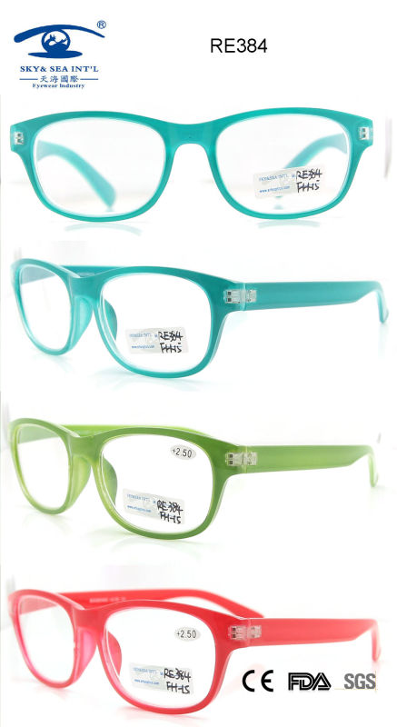 Multi Color Fashion Plastic Reading Glasses (RE384)