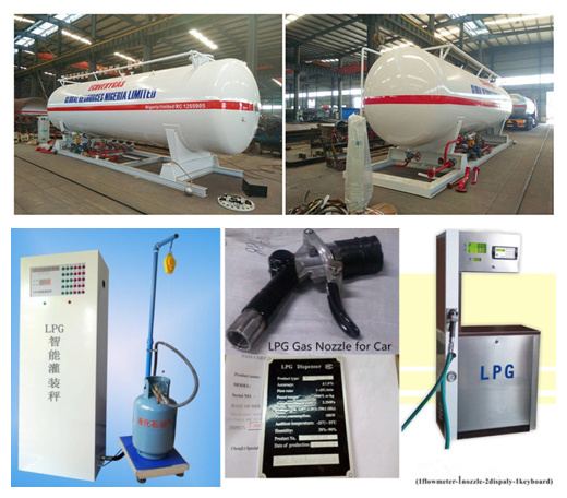 LPG Skid Tank 10mt Cooking Gas Tanker for Nigeria Market