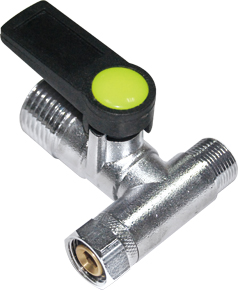 Nickle Plated Brass Tee Mini Ball Valve (a. 0200)