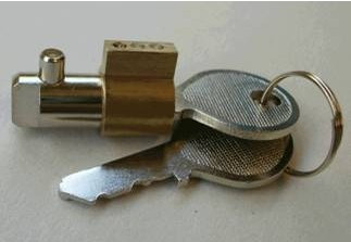 Brass Cylinder Lock, Trailer Lock, Small Collectors Lock Al-1104