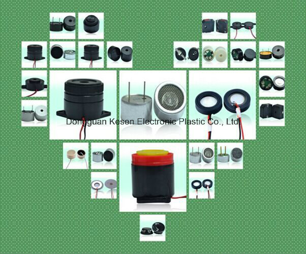 Disc Buzzer Alarm Wire and Connector RoHS Piezo Ceramic