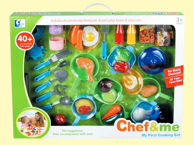 Kitchen Cooking Cutting Food Play Toys for Kids