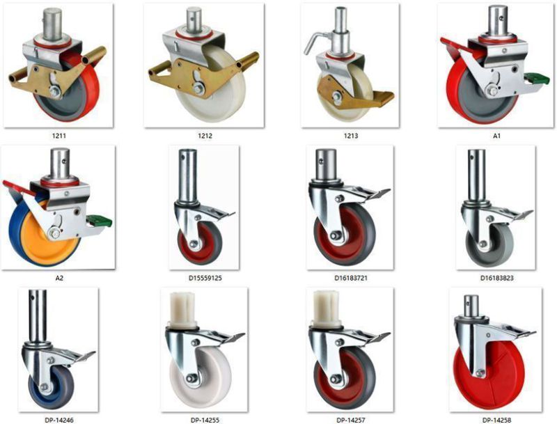 Scaffolding Casters 150mm Size Total Brake PU Caster