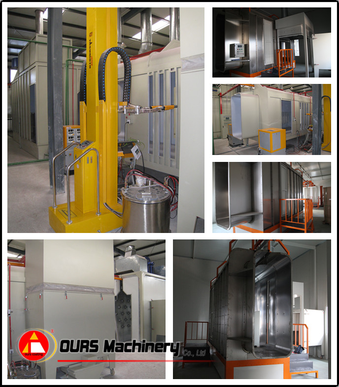 Professional Powder Spray System with Customized Painting Booth