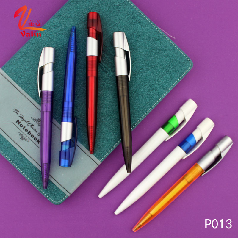 Promotional Red Color Plastic Ball Pen with Cheap Items