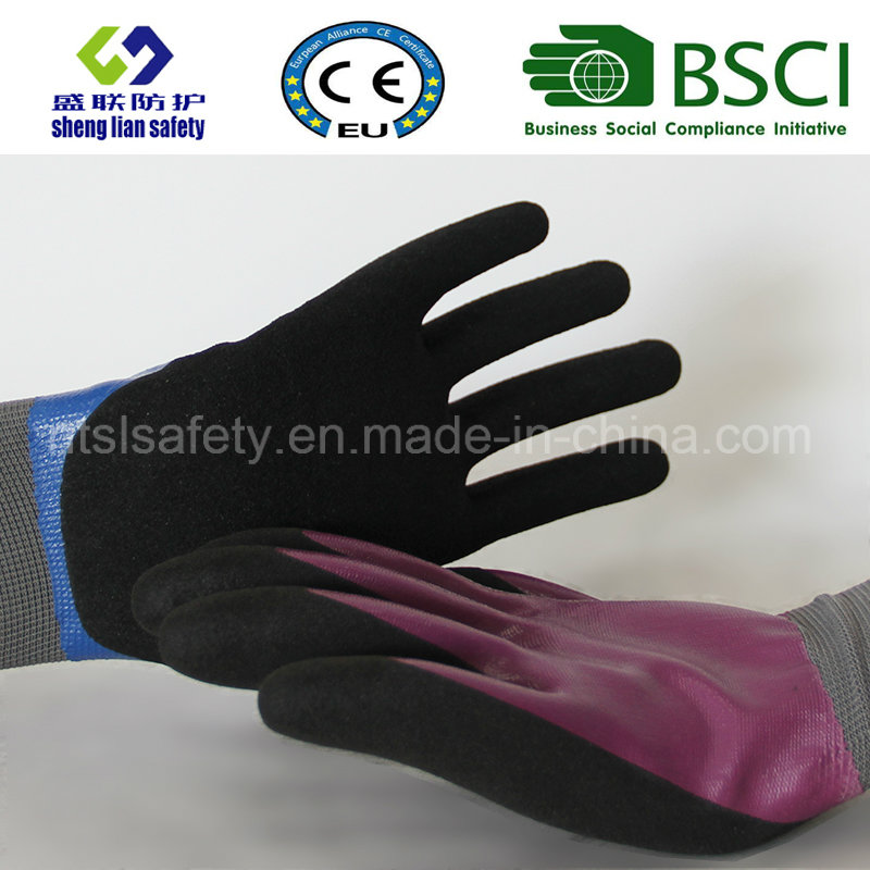 Latex Frosted Gloves, Sandy Finish Safety Work Gloves (SL-RS308)