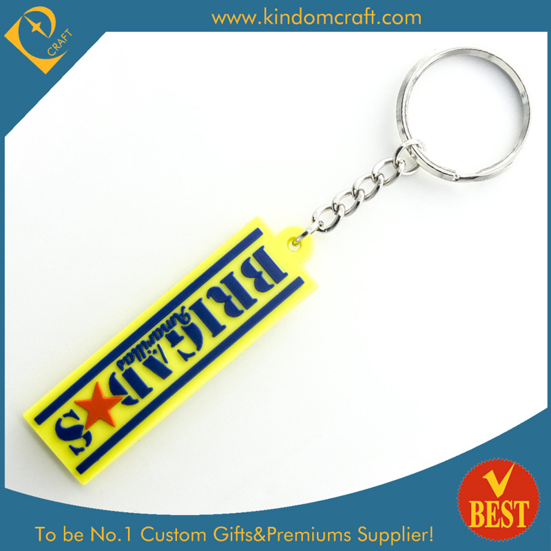 China High Quality Wholesale Customized Shape PVC Key Chain or Ring as Publicity Souvenir