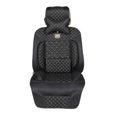 Leatherette Car Seat Cushion Flat Shape Cushion with Shoulder Pad