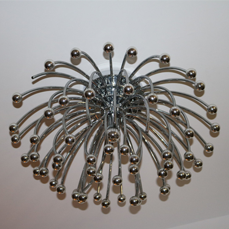 Fireworks Shape Stainless Steel Ceiling Lamp for Hotel Project