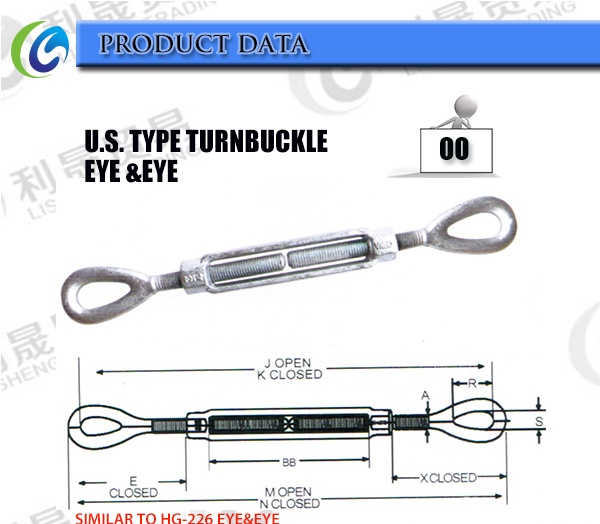 Commercial Turnbuckles with Eye and Eye