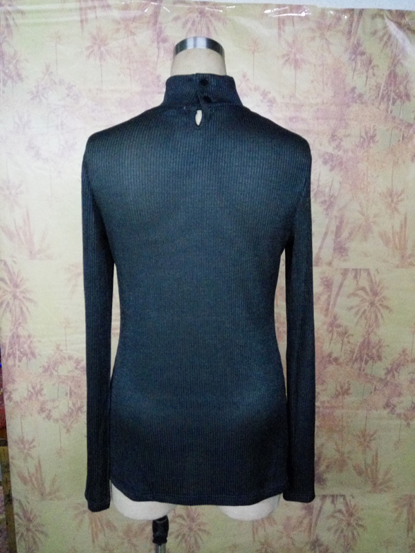 Fashion Slim Fitted Turtle Neck Custom Ladies and Girl Tops