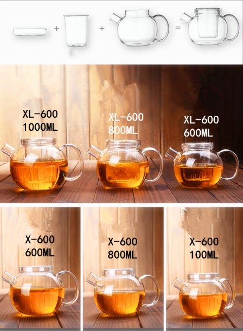 Popular Design in Europe Cold Water Pot Flower Tea Pot