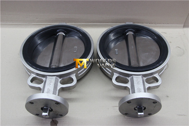 Bare Stem Stainless Steel Wafer Butterfly Valve with Polishing Disc (CBF02-TA01)