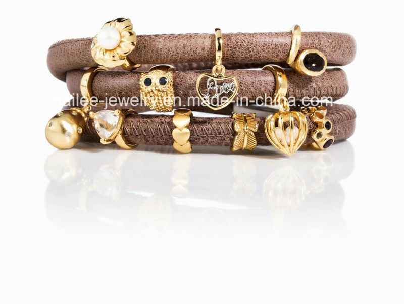 Latest Fashion Charm Leather Bracelet Jewellery for Women