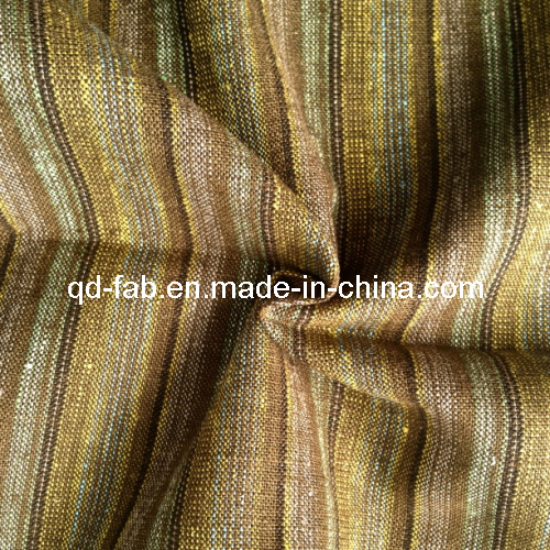 85%Cotton 15%Linen Yarn Dyed Fabric for Garment (QF13-0743)