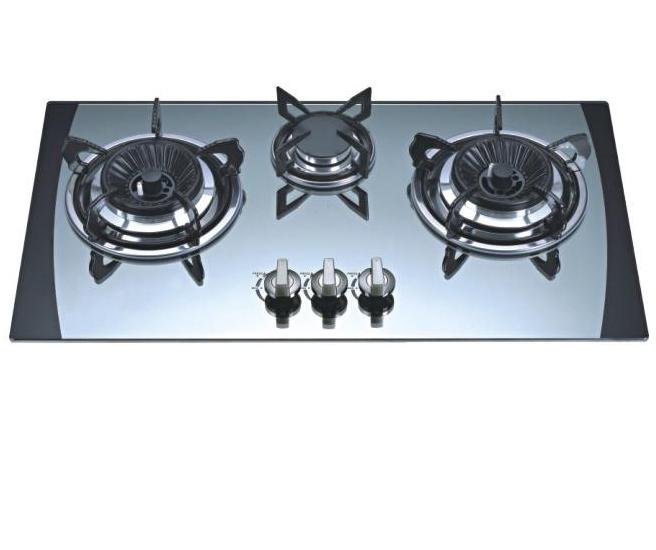 High Quality 3 Burners Gas Stove/Tempered Glass Gas Hob