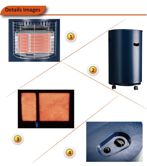 Mobile Gas Heater, Indoor Heater, Ceramic Gas Heater, CE Certificate