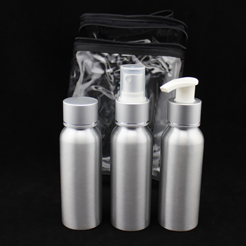 Aluminum Travel Set, Screw Cap Bottle (NTR01)