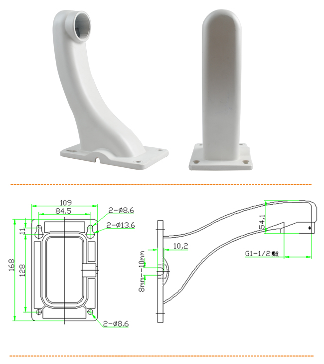 OEM Wall-Mounted CCTV Camera Bracket Mount