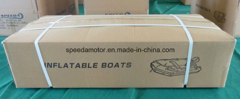 PVC Hull Material Inflatable Boat with Outboard Motor