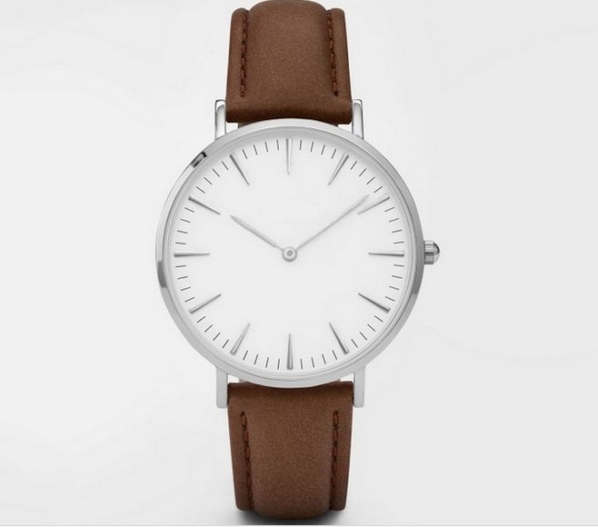 Top Fashion Leather Strap Lady Wrist Watch
