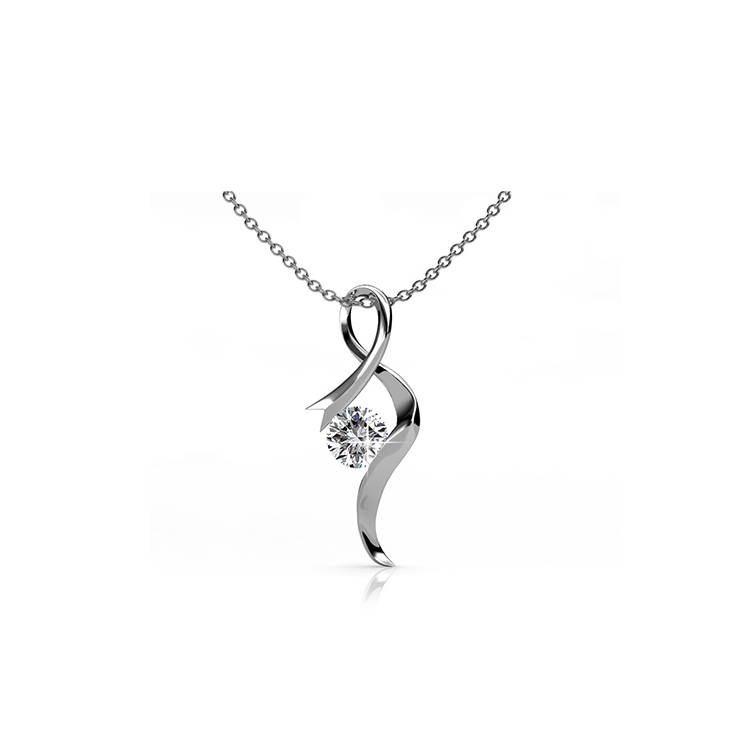 Destiny Jewellery Crystal From Swarovski Ribbon Pendant & Necklace