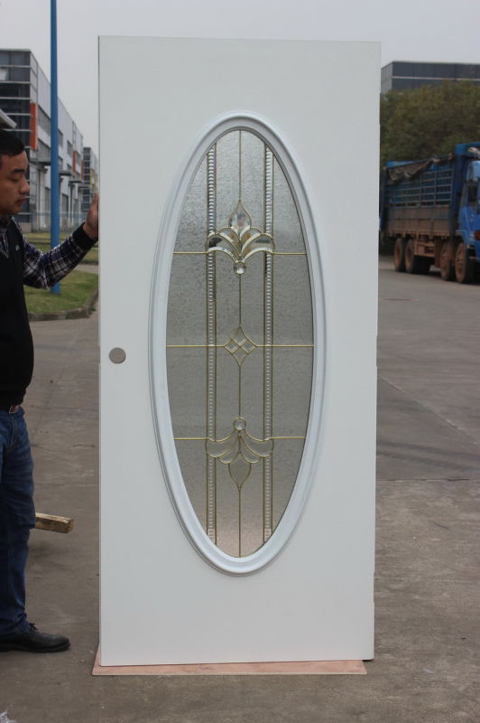 American Tempered Glass Entrance Steel Door