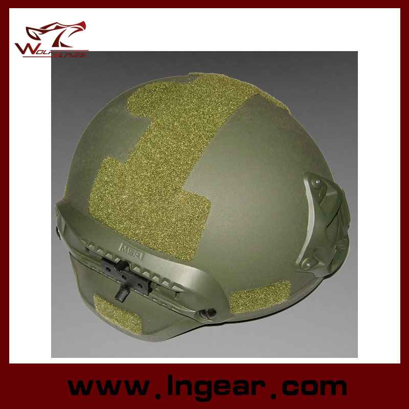 Military Mich 2000 Ach Helmet with Nvg Mount & Side Rail Action Version Helmet Od