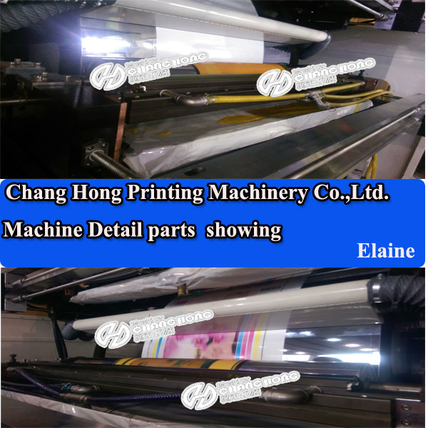 Double Winder Flexo Printing Machine/Six Color Plastic Film Flexographic Printing Machine