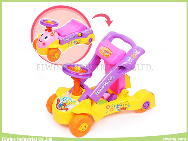 Multifunctional Toys 4 Wheels Ride on Car Educational Toys Baby Walker