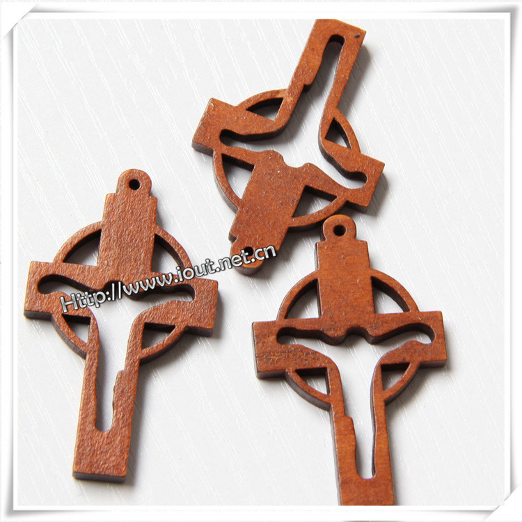 Traditional Cross/Wooden Cross Pendant/Cross Necklace (IO-cw010)