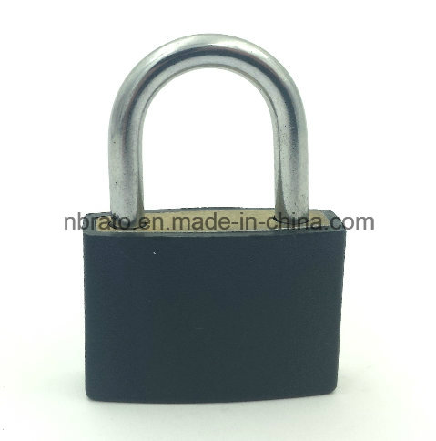 Colorful Small Brass Padlock in Plastic Over