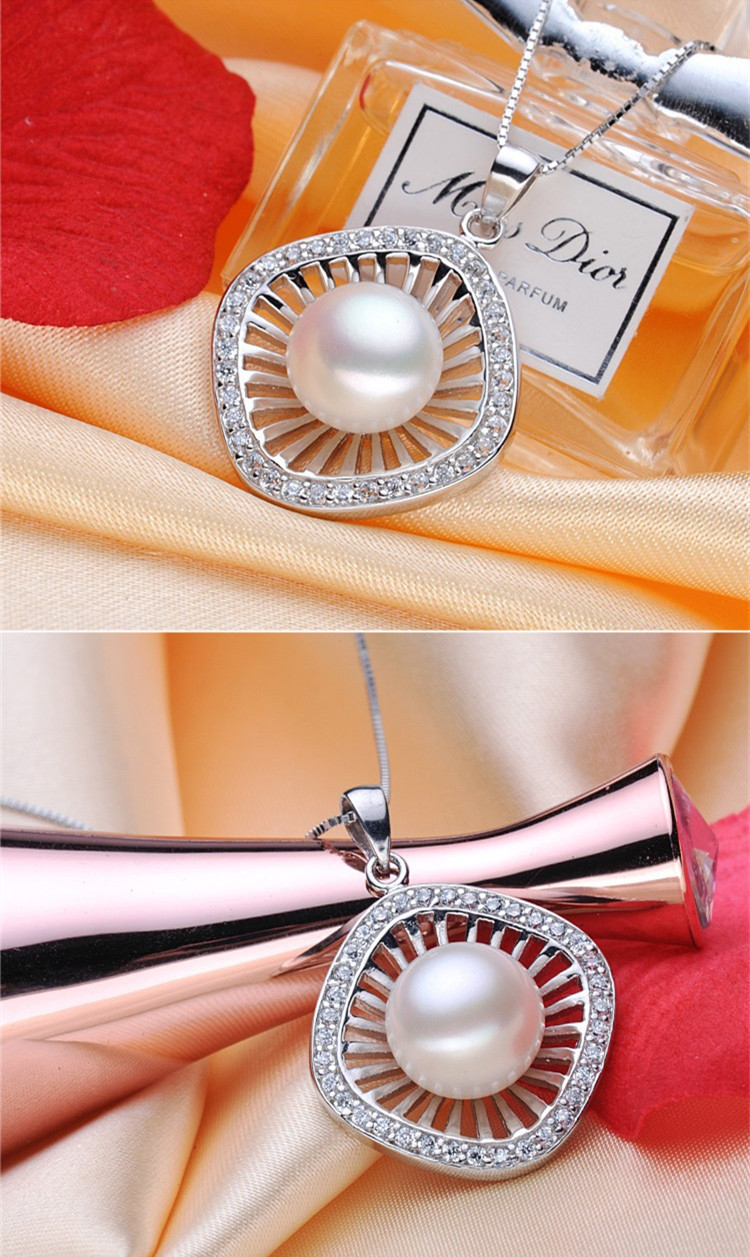 Freshwater Fashion Pearl Pendant 10-11mm Button Pearl AAA Natural Jewel Pearl Pendant