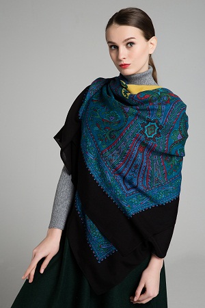 Paisely Printed Fashion Lady Wool Shawl