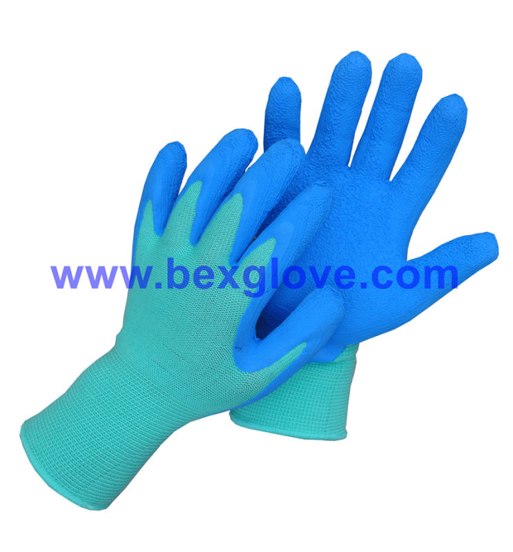 13 Gauge Bamboo Fibre Liner, Latex Coated, Foam Finish Work Glove