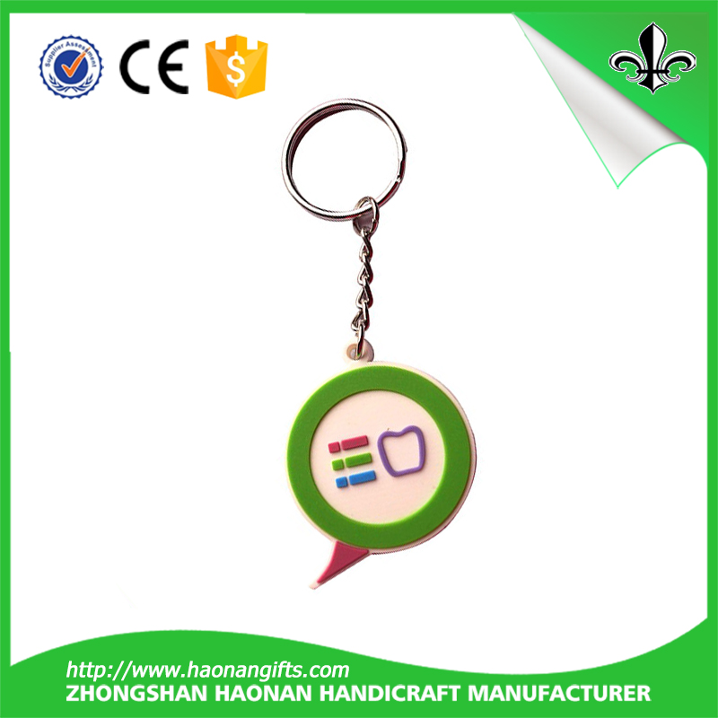 Wholesale Embossed PVC Logo keychain for Promotional