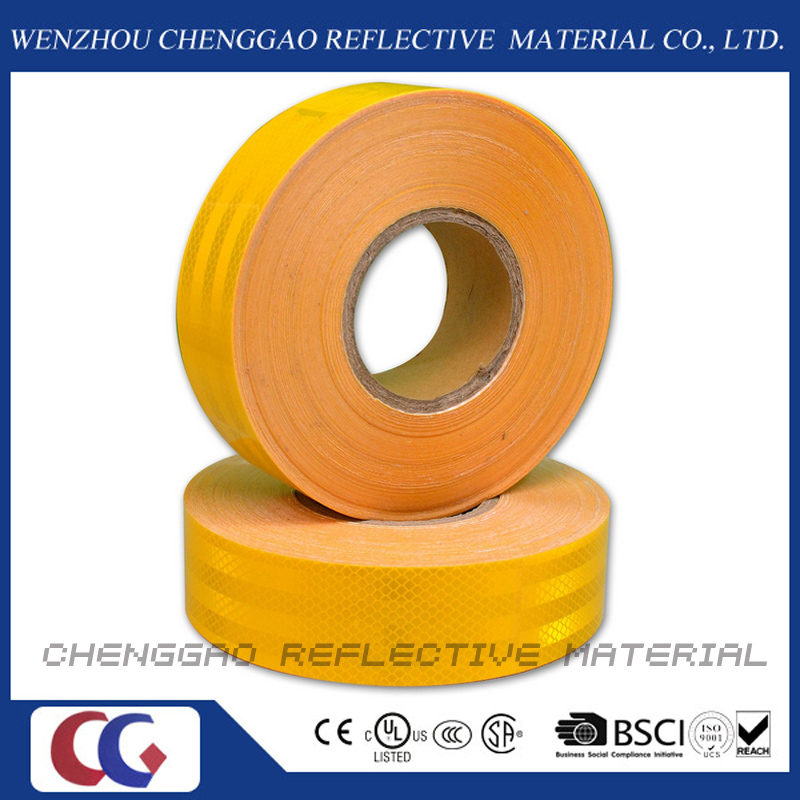 Custom Micro Prismatic Yellow Reflective Material Tape for Traffic (CG5700-OY)