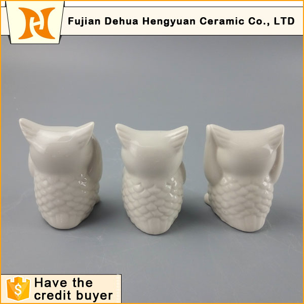 Ceramic Owl Samll Figurines Decoration