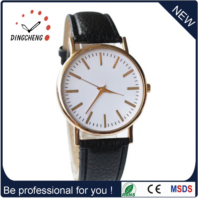 2015 New Products Waterproof Quartz Analog Unisex Wrist Watches (DC-722)